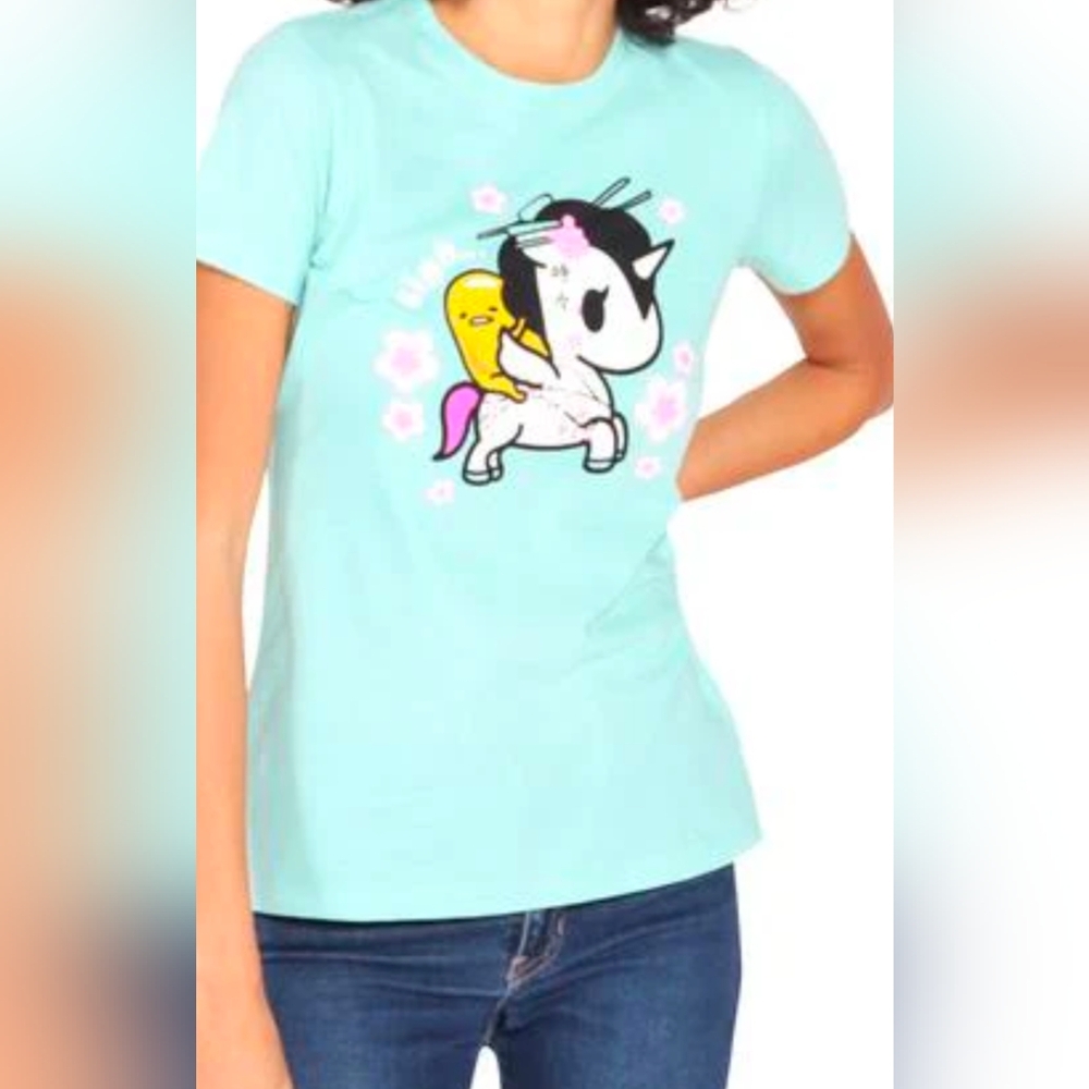 Tokidoki x Gudetama unicorno T-shirt, size XL